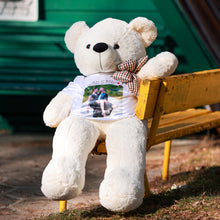 Заредете изображение във визуализатора на галерията – Плюшено мече 120 см. с персонализирана тениска